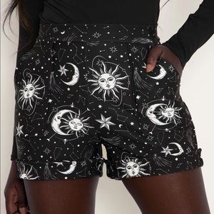 Blackmilk Sun & Moon cuffed shorts
